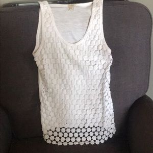 J Crew White Tank XS